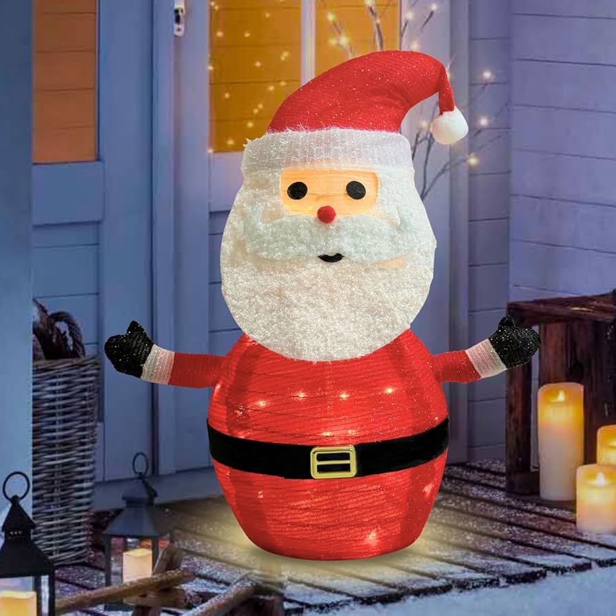 Santa Claus ランプ Xmas ライト christmas 置物 レア Amazon.com: Lighted Pop-UP Christams Santa Claus Decorations